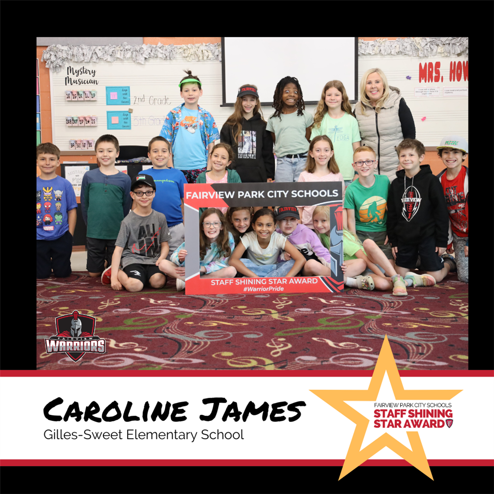  Staff Shining Star Award Winner Caroline James