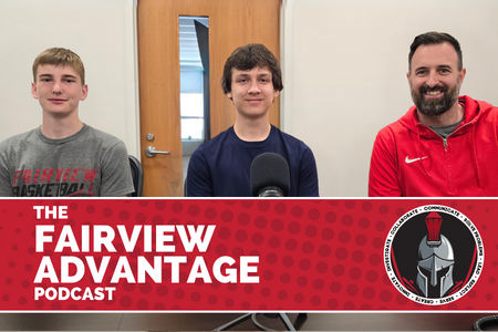  Fairview Advantage podcast with Coach Barry and students
