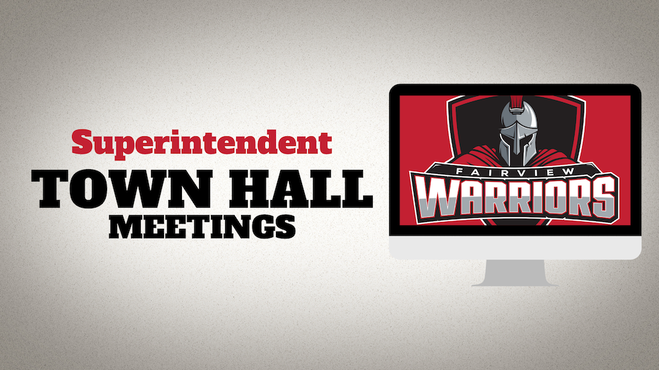 Superintendent Town Hall Meeting Graphic