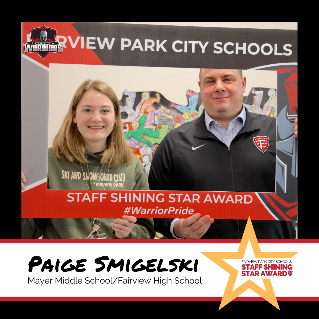 Staff Shining Star Award Winner Paige Smigelski