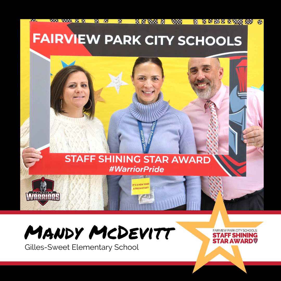 Staff Shining Star Award Winner Mandy McDevitt
