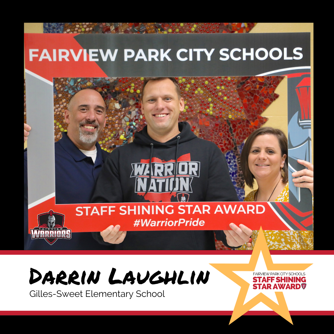 Staff Shining Star Award Winner Darrin Laughlin