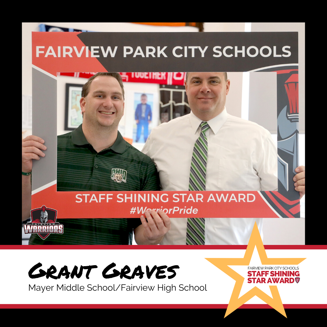  Staff Shining Star Award Winner Grant Graves