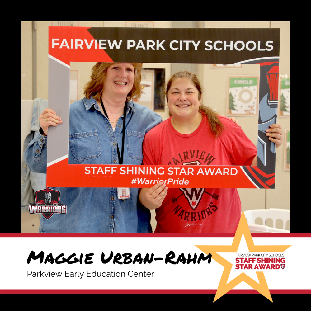 Staff Shining Star Award Winner Maggie Urban-Rahm