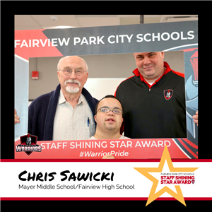 Staff Shining Star Award Winner Chris Sawicki 