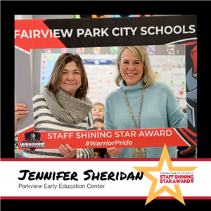 Staff Shining Star Award Winner Jennifer Sheridan