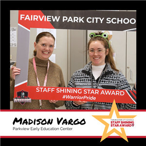  Staff Shining Star Award Winner Madison Vargo