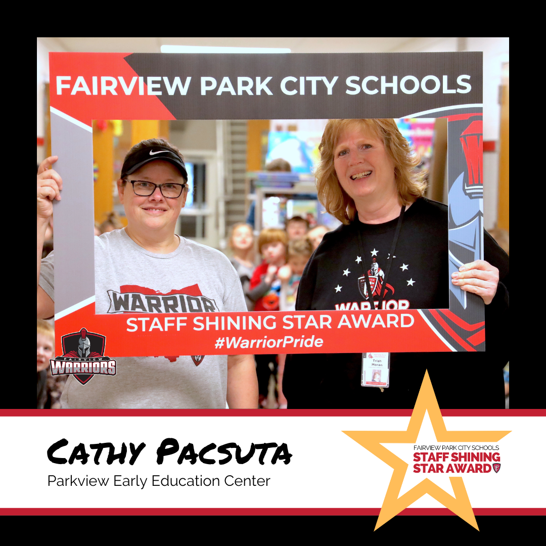 Staff Shining Star Award Winner Cathy Pacsuta
