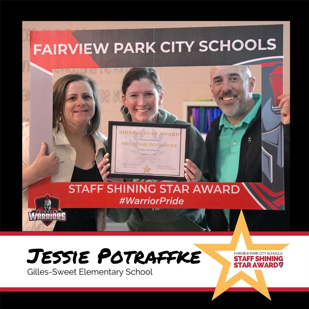 Staff Shining Star Award Winner Jessie Potraffke 