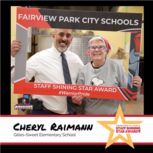 Staff Shining Star Award Winner Cheryl Raimann