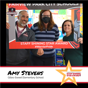 Amy Stevens wins Staff Shining Star Award