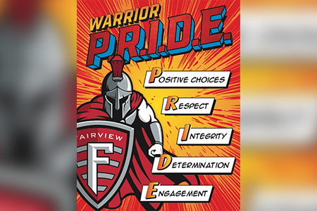 Warrior PRIDE logo poster 