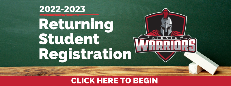 Returning Student Registration - Click Here to Begin