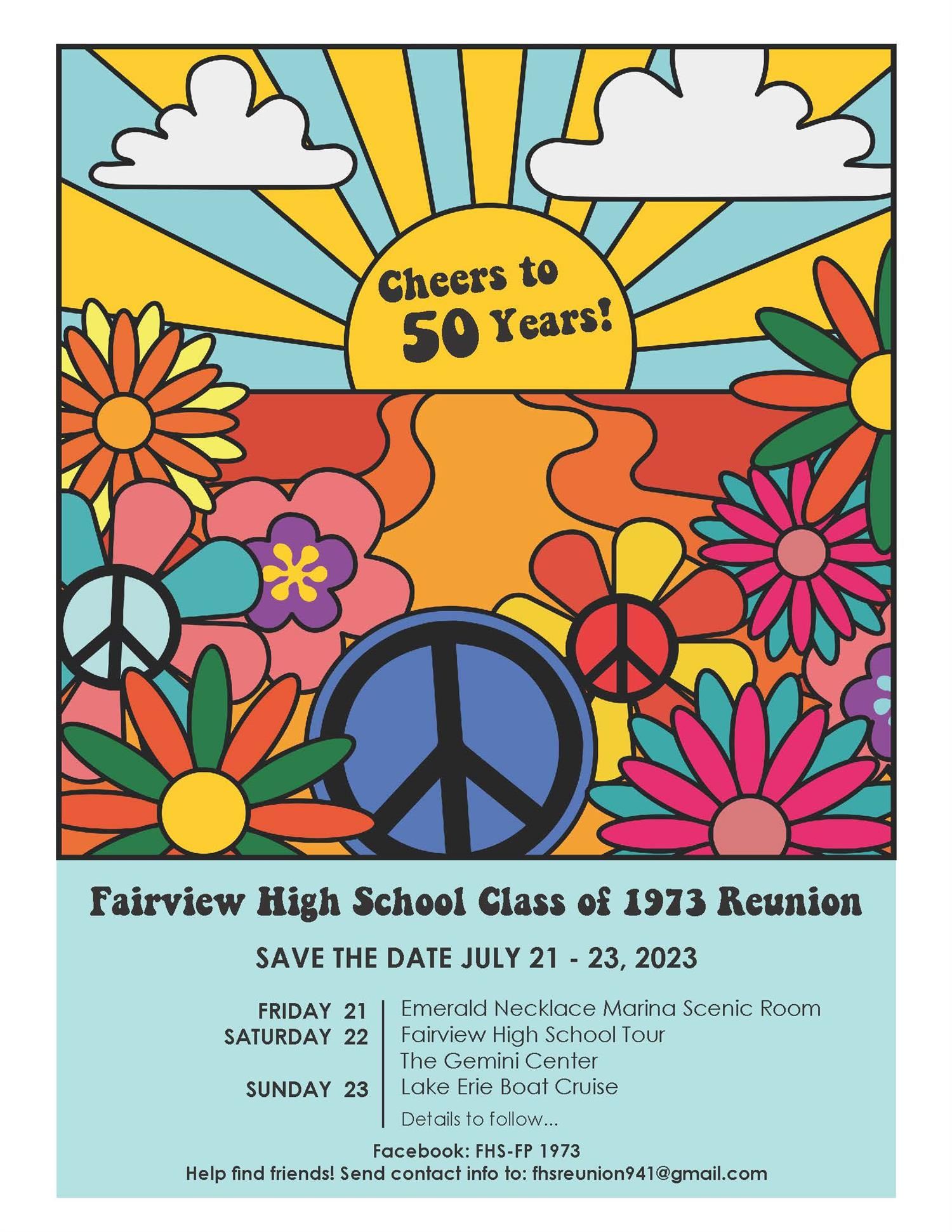  FHS Class of 1973 Reunion - Cheers to 50 Years